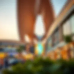 Panoramic view of Dubai's outlet shopping mall