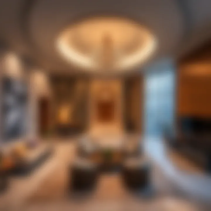 Luxurious interior design of The S Tower