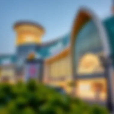 Stunning Architectural Design of Wadi Mall Exterior view of Wadi Mall showcasing its modern architecture