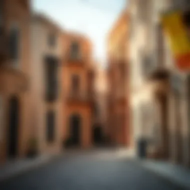 Historic District of Dubai Historic district with traditional architecture and cobbled streets