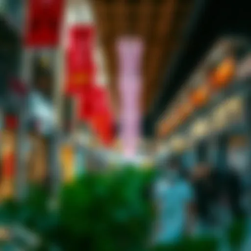 Vibrant shopping atmosphere at Festival City Shops