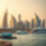Visual representation of the Golden Visa concept with iconic UAE skyline