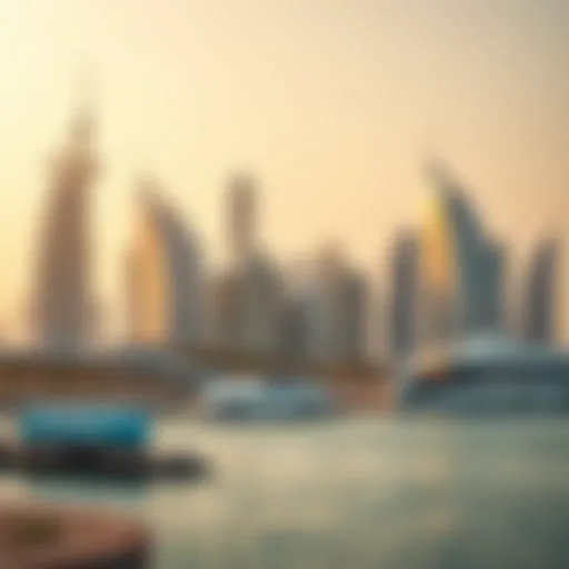 Visual representation of the Golden Visa concept with iconic UAE skyline