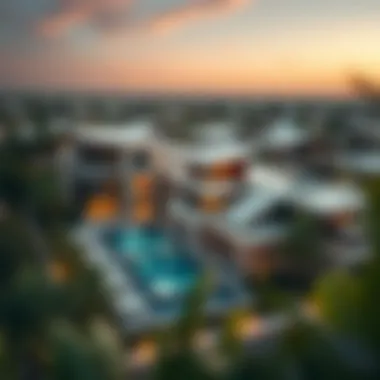 Luxury Villas in Gems Estate Aerial view of Gems Estate showcasing luxury villas