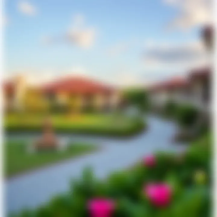 Beautifully Landscaped Areas of Hartland Gardenia Villas Scenic view of landscaped communal areas