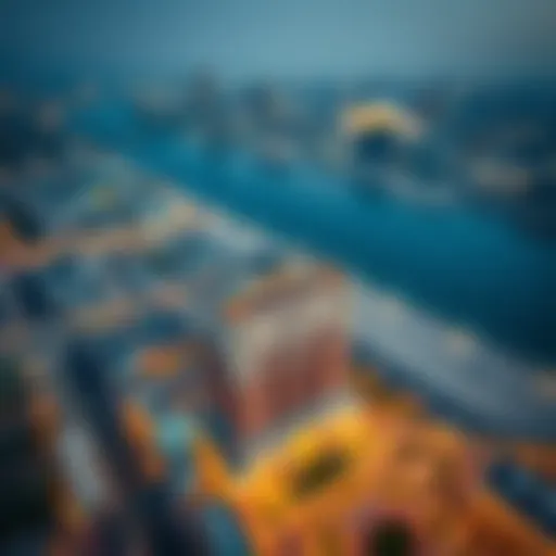 Aerial view of Hyatt Regency Deira and surroundings