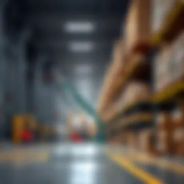 Efficient Logistics Operations in Dubai Logistics operations in an industrial park demonstrating efficiency and scale