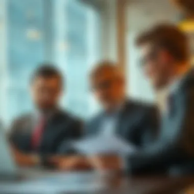 Investors analyzing property data linked to location numbers