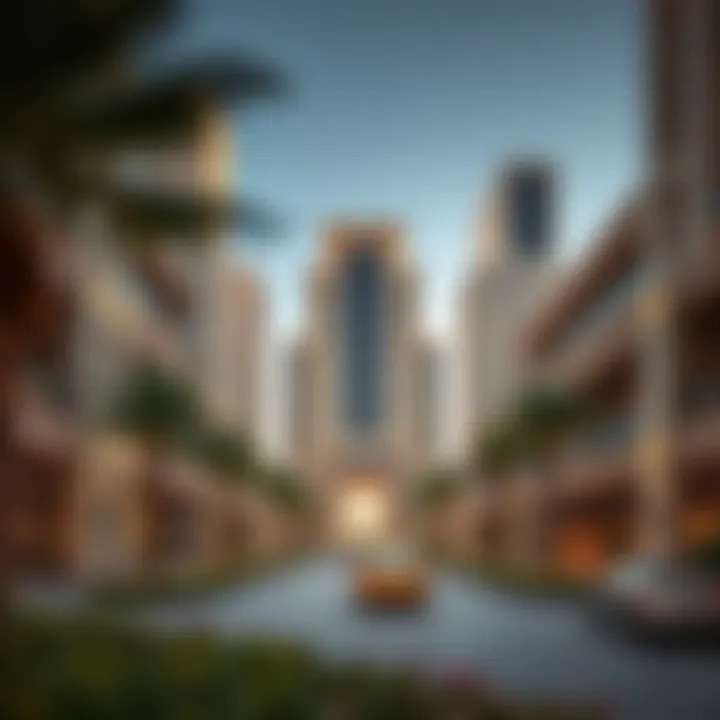 Stunning view of Jumeirah Park's unique architectural design