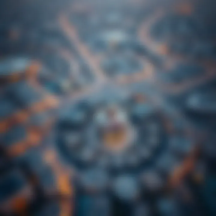 Strategic Location of Venus 1 in JVC Aerial view of Jumeirah Village Circle with Venus 1 highlighted