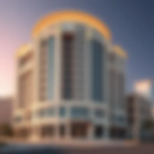 Stunning architectural facade of Lana Hotel