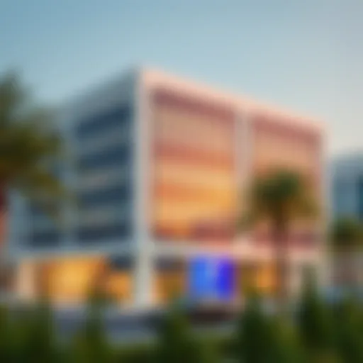 Modern office building showcasing facility management excellence