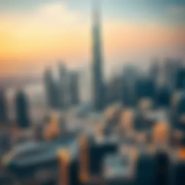 Aerial view of Dubai's real estate development