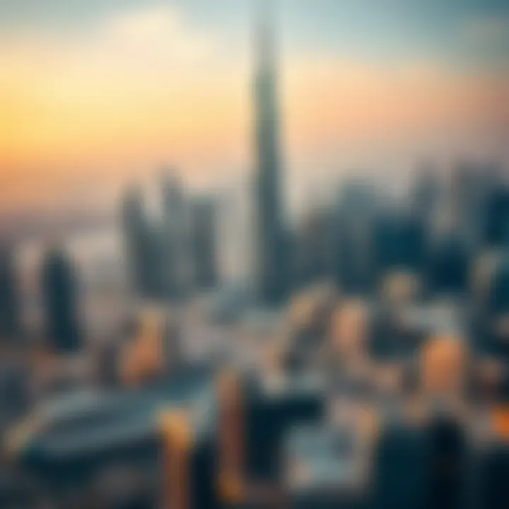 Aerial view of Dubai's real estate development