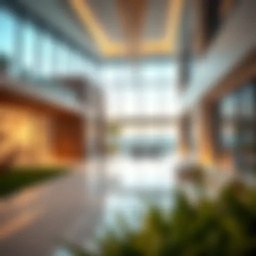Modern architectural design of a luxury property in Dubai