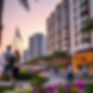 Vibrant community features around Marina Residences