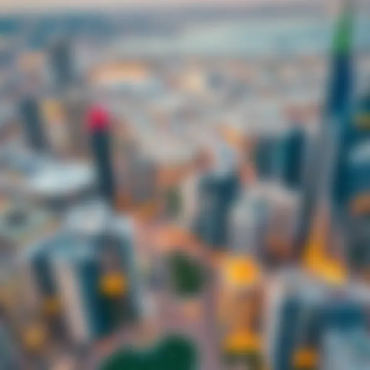 Iconic Projects Shaping Dubai's Skyline Aerial view of Nahkeel's iconic projects in Dubai