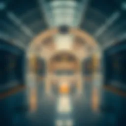 Interior view of Al Rigga Metro Station showcasing modern architecture