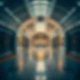 Modern Interior of Al Rigga Metro Station Interior view of Al Rigga Metro Station showcasing modern architecture