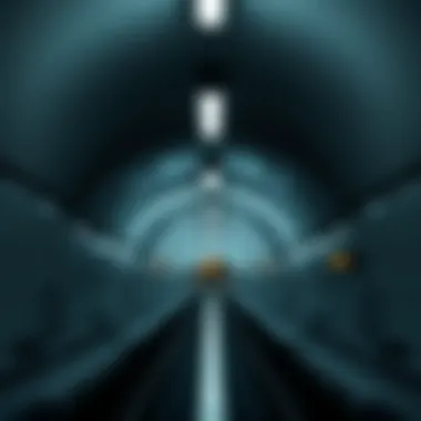 Inside View of the Metro Station Interior view of the metro station