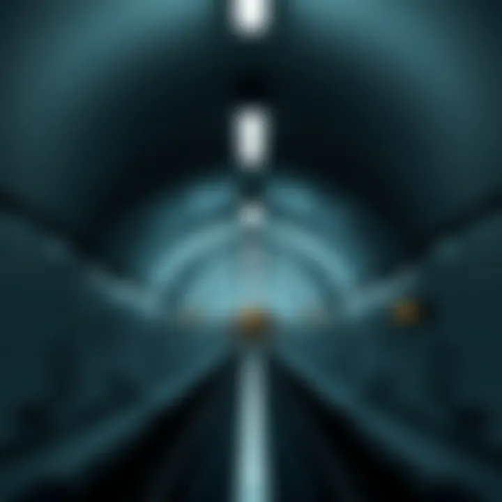 Inside View of the Metro Station Interior view of the metro station