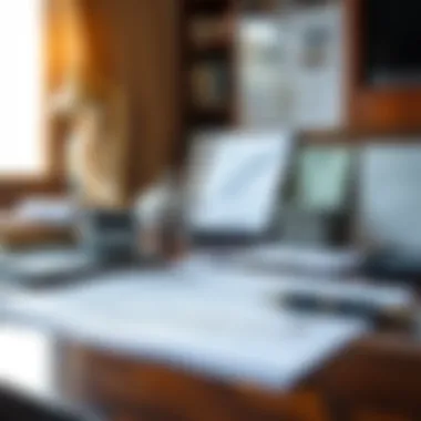 Essential Documentation for Account Opening An organized desk with essential documents required for opening a bank account