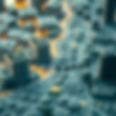 Map highlighting key neighborhoods in Dubai's real estate market