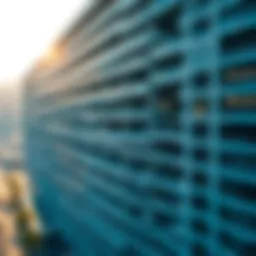 Aerial view of a modern parking structure in Dubai