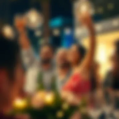 Celebrating Life in Dubai Happy expatriates celebrating their new life in Dubai