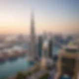 Stunning skyline view of Dubai