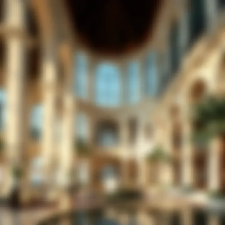 Stunning architectural details of Raffles The Palm