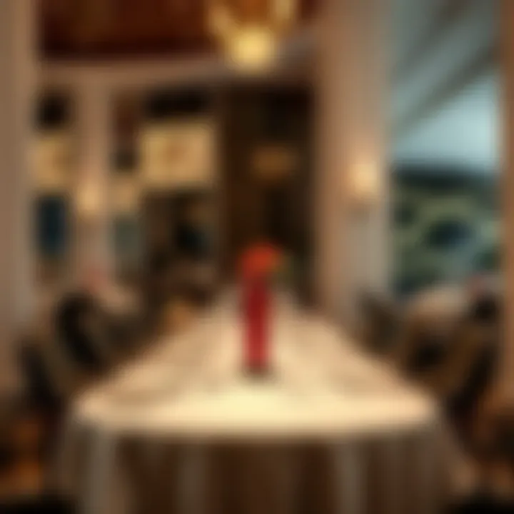 Dining experience at Raffles The Palm's fine restaurant