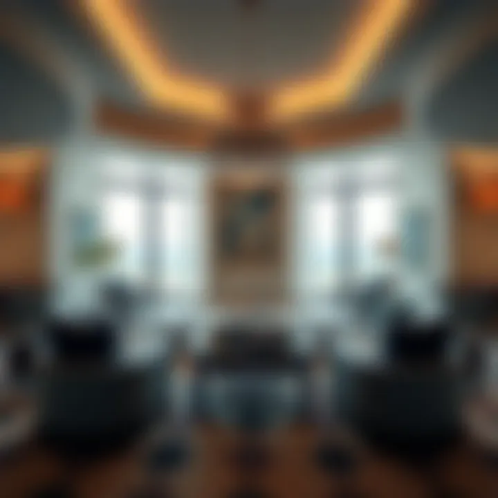 Luxurious suite interior at Raffles The Palm