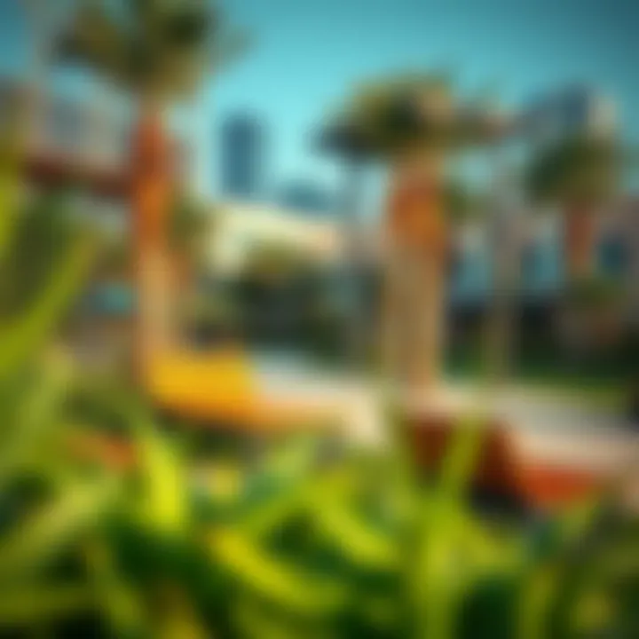 Community Park for Relaxation in Silicon Oasis A vibrant community park in Silicon Oasis ideal for relaxation