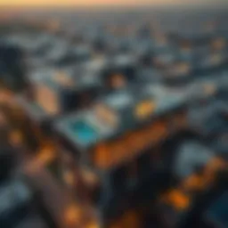 Aerial view of Roxy Khawaneej showcasing architectural design