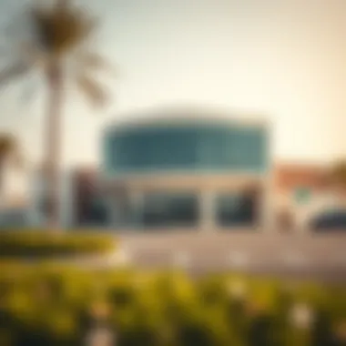 Modern Architecture of RTA Inspection Center Exterior view of an RTA Inspection Center in Dubai showcasing its modern architecture