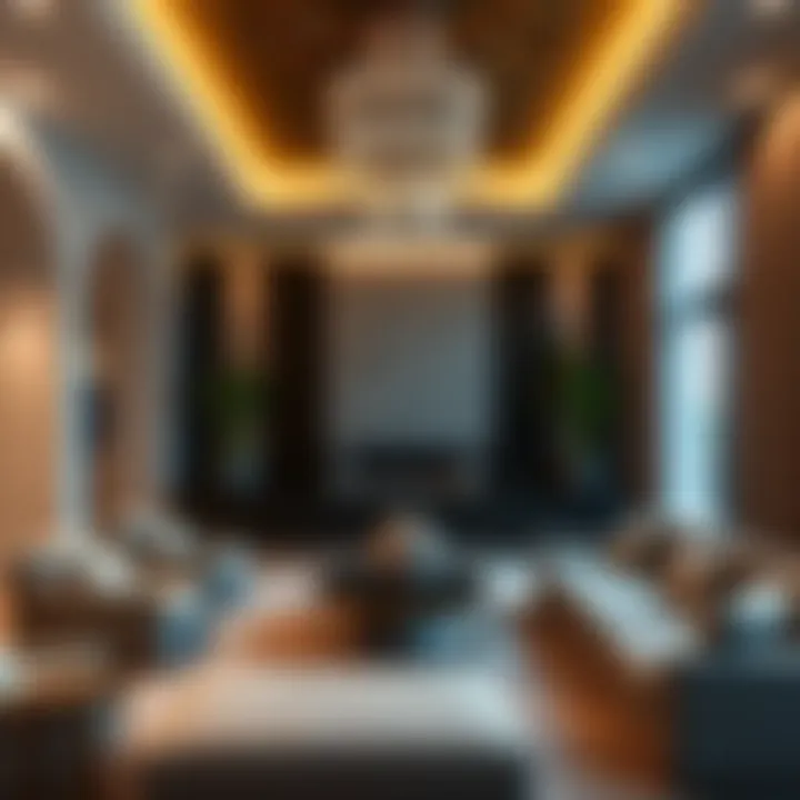 Luxurious interior design of a Sarai Villa living space