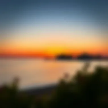 Tranquil Sunset at Lanai Islands Stunning sunset view over the tranquil waters of the Lanai Islands.