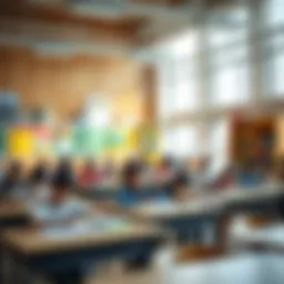 A vibrant classroom filled with students engaged in learning