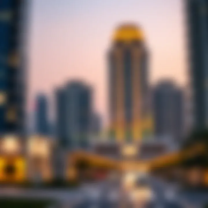 Graph illustrating real estate market trends in Dubai