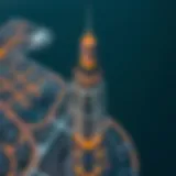 Aerial view of The Point Tower in Dubai showcasing its unique architectural design