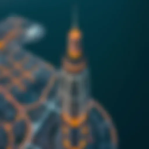 Aerial view of The Point Tower in Dubai showcasing its unique architectural design
