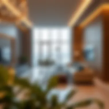 Interior View of a Luxury Apartment in The Point Tower Interior view of a luxury apartment within The Point Tower demonstrating amenities
