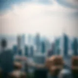 Aerial view of Dubai's skyline showcasing modern skyscrapers