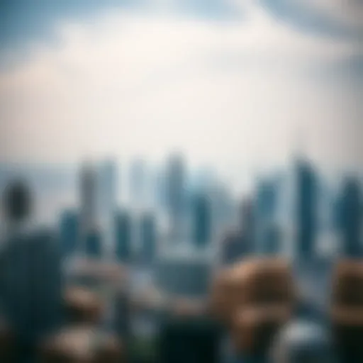 Aerial view of Dubai's skyline showcasing modern skyscrapers