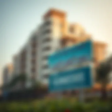 Real Estate Opportunities in Al Ghazania Real estate sign in Al Ghazania