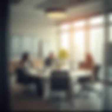 A meeting room illustrating collaboration and teamwork