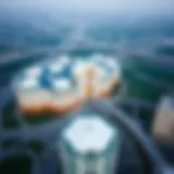 Aerial view of Trinity Arjan showcasing modern architecture