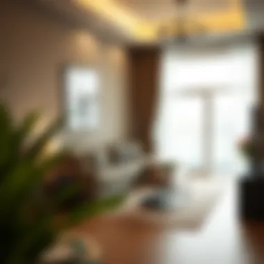 Interior Design of Dubai Apartments A cozy, well-furnished apartment interior