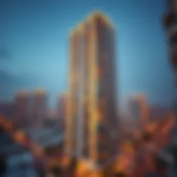 A modern high-rise building in Dubai